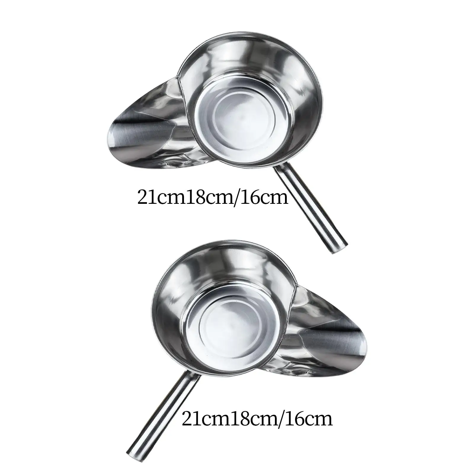 YUENPUN 10 palette per ghiaccio, in acciaio inox, piccole porzioni per farina, multiuso, per ghiaccio, zucchero, farina, dolci, cibo