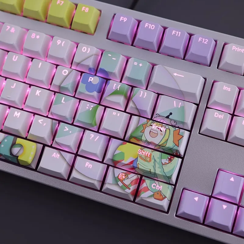 Pikamee Amano 108 Keycap PBT Vtuber DYE Sublimation Light