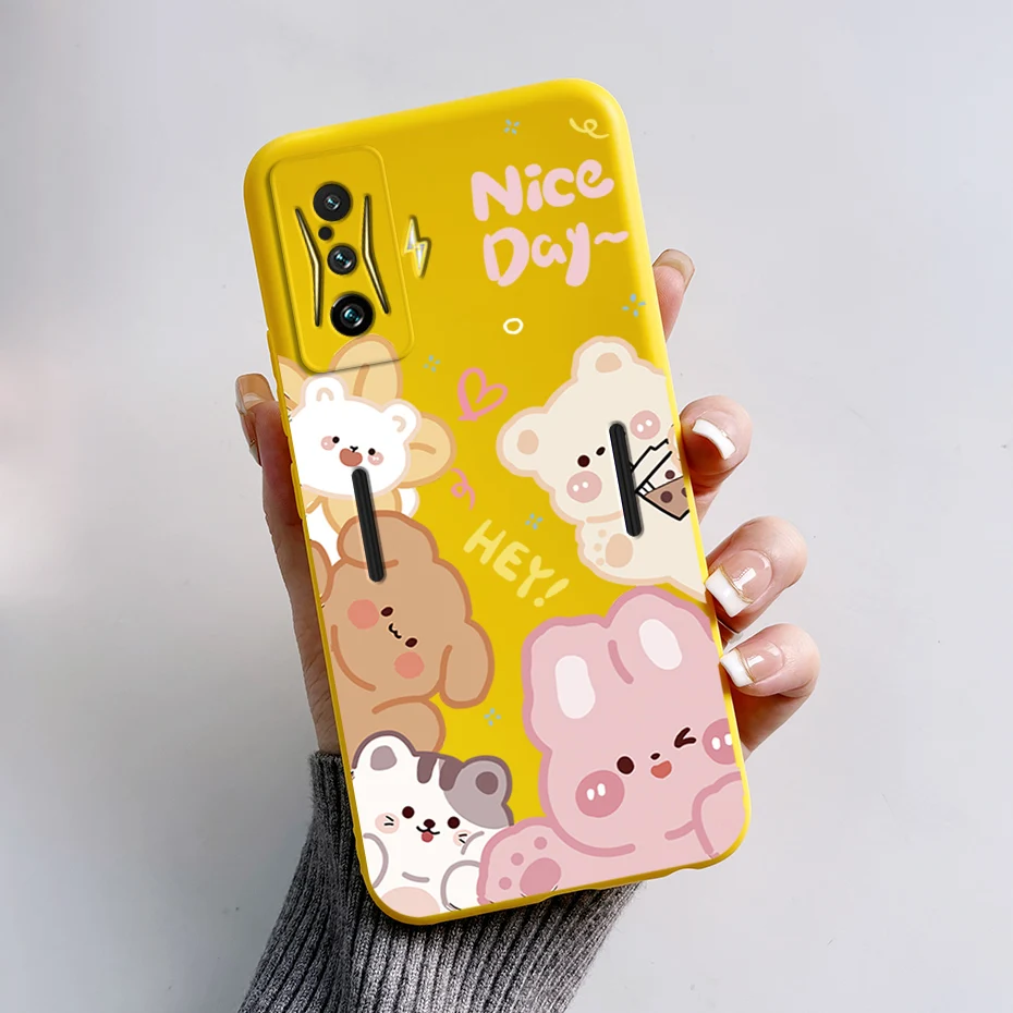 Silicone Soft Cartoon Frog Phone Case for Redmi K50 Gaming Edition