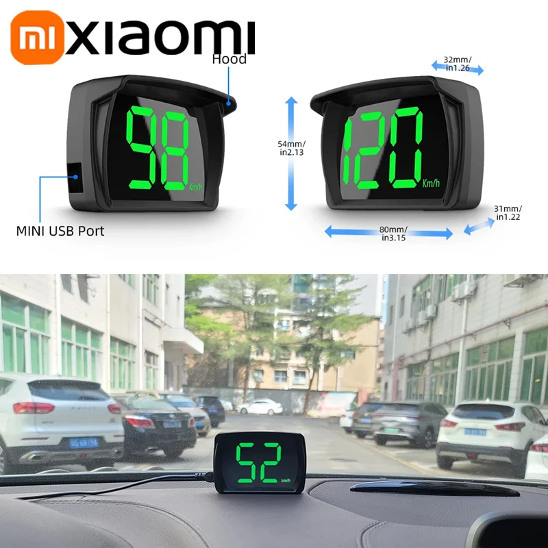 Xiaomi Car Speedometer HUD Head Up Display Digital Speed Meter Windshield Projector Vehicles Truck Auto Electronics Accessories head up display