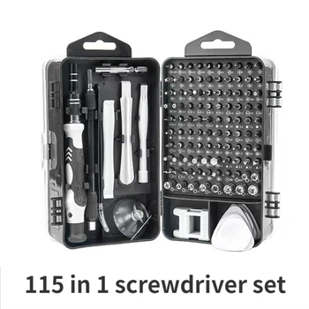 115-in-1 screwdriver set multifunctional combination hand tools auto mechanical maintenance watch mobile phone removal