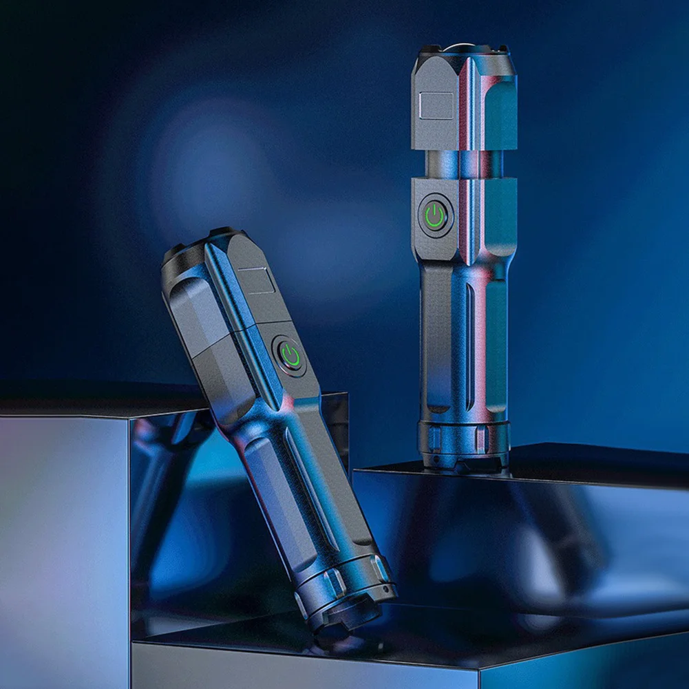 Description Picture 5 of itemPowerful LED Flashlight USB Charging Super Bright Flashlight Power Display Outdoor Camping Torch 3 Gears for Outdoor Camping Use