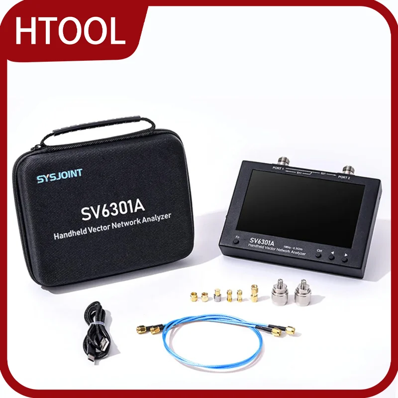 SV6301A vector network analyzer 1MHz-6.3GHz 7-inch touchscreen S-parameter measurement RF testing tool with high accuracy