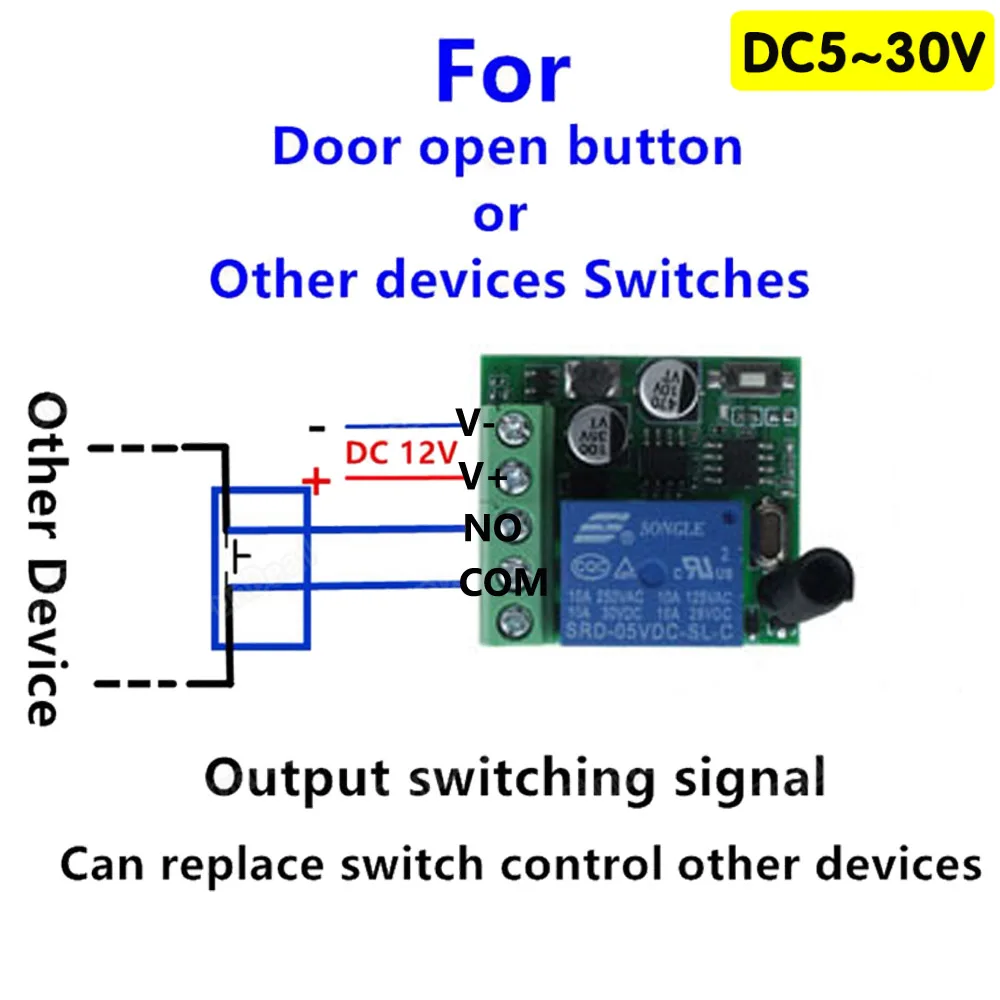 interruptor sem fio dc 5v 12v 24v 05