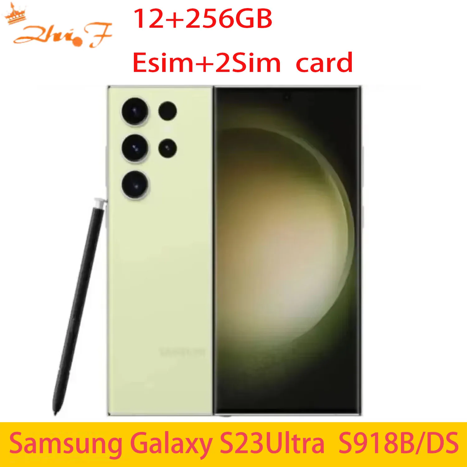Samsung Galaxy S23 Ultra 5G S918B S918B/DS Double SIM 6,8' ROM 256/512 Go RAM 8/12 Go Snapdragon NFC Téléphone portable Android d'origine 1