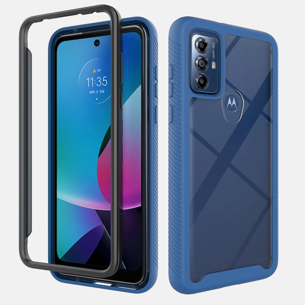 Telefone PC Caso Capa para Motorola MOTO G Play 2023, capa protetora à  prova de choque de grau militar com [suporte giratório de 360°] [função no  veículo] capa resistente Capa de smartphone. (