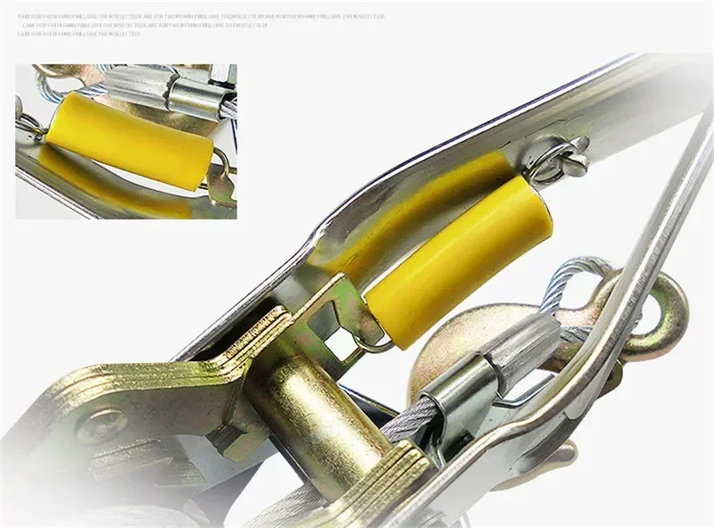 Use for heavy lifting,goods tied more tightly Portable Manual tensioner Don't need power Steel wire lifting tools 1 Ton to 4 Ton