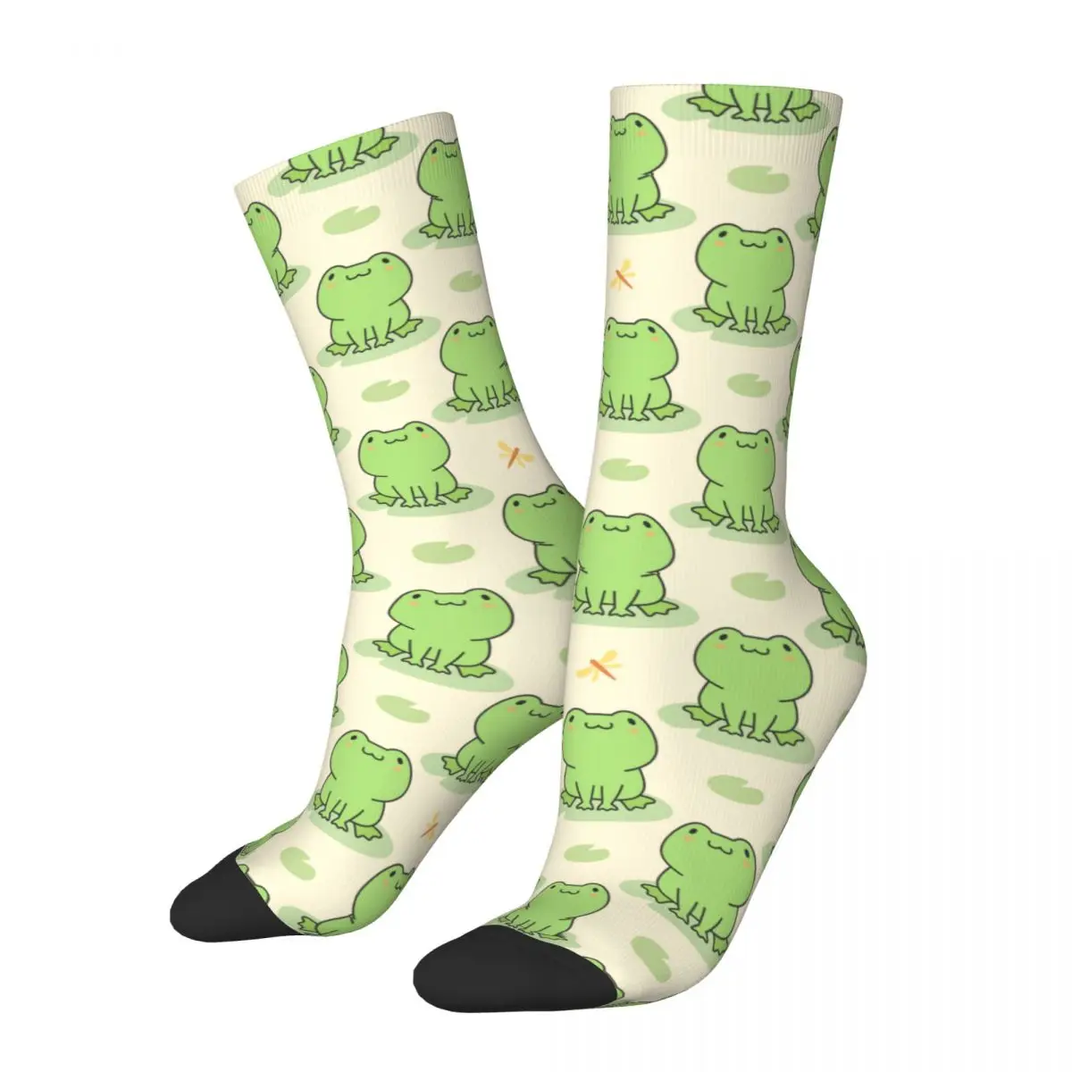 

Happy Funny Male Men Socks Harajuku Kawaii Frog Sock Polyester Frogs Animal Sport Women Sock Spring Summer Autumn Winter