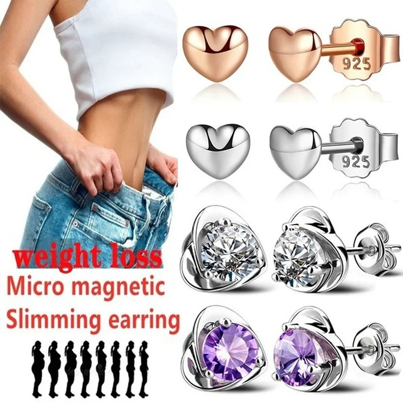 Fashion Earrings Love Earrings Slimming Earrings New Fashion Love Earrings Exquisite Weight Loss Earrings Fitness Sports Beauty Health Jewelry Health Weight Loss Gifts