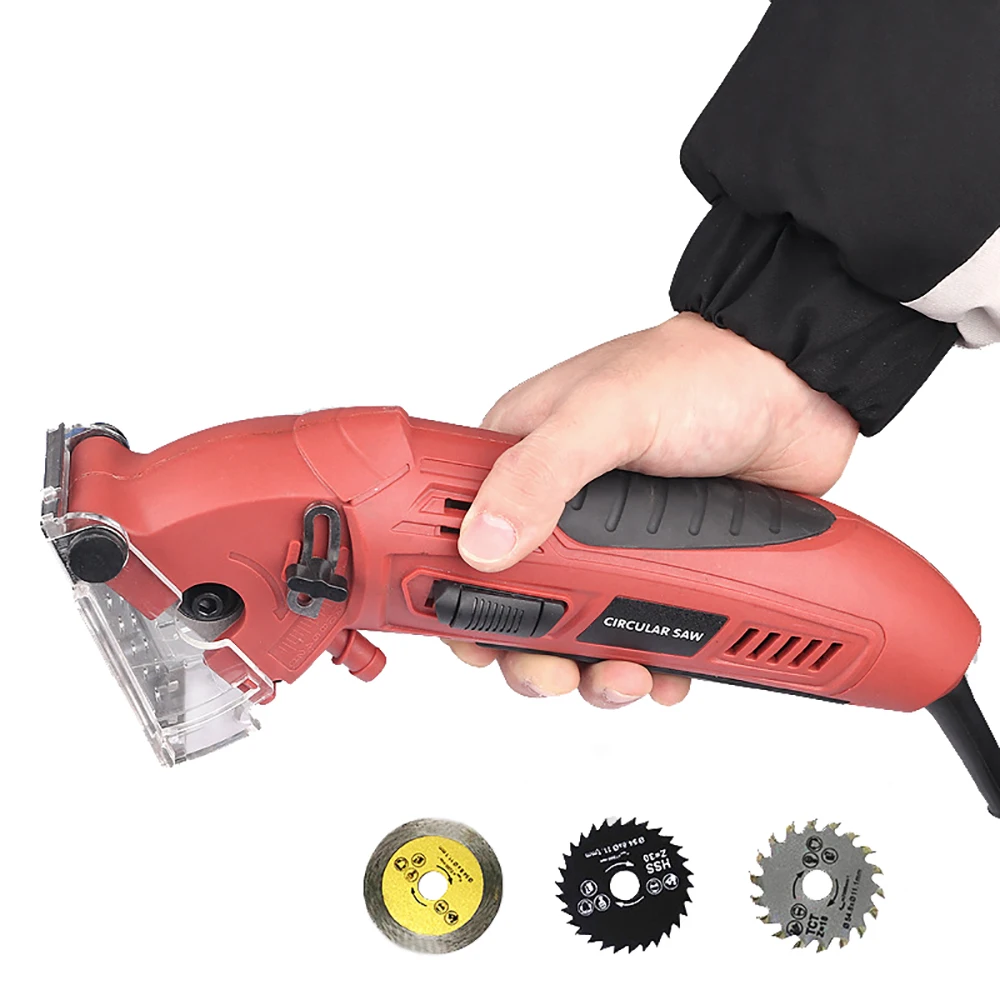 

Mini Electric Circular Saw Cutting Tool Handheld Saw Multifunctional Cutting Machine Portable Woodworking Saw Power Tools