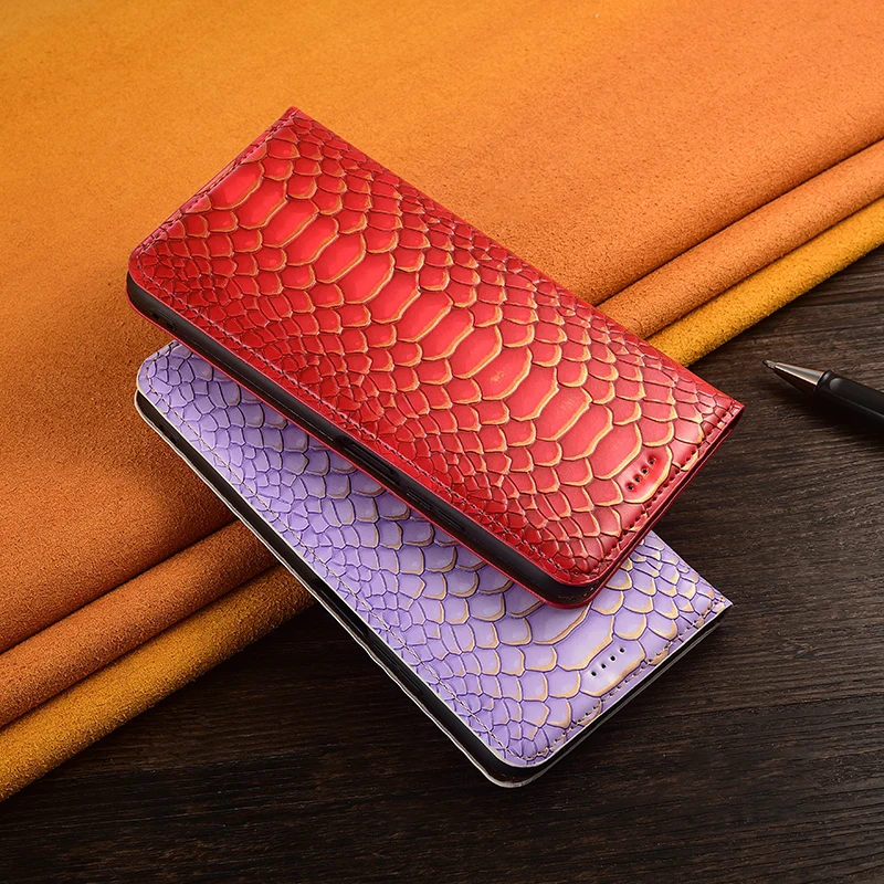 Leather Wallet Phone Case with Magnetic Flip Cover