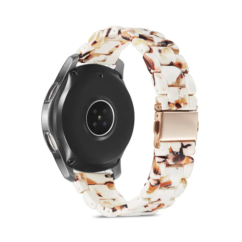 20mm 22mm Resin Strap For Samsung Galaxy Watch 3/4/5/Active 2/Gear S3 Luxury Bracelet Wristband For Huawei Watch GT2/Amazfit GTR