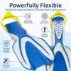 Scuba Diving Snorkel Set - Panoramic Wide View Tempered Glass Mask, Snorkel, Fins & Mesh Carry Bag