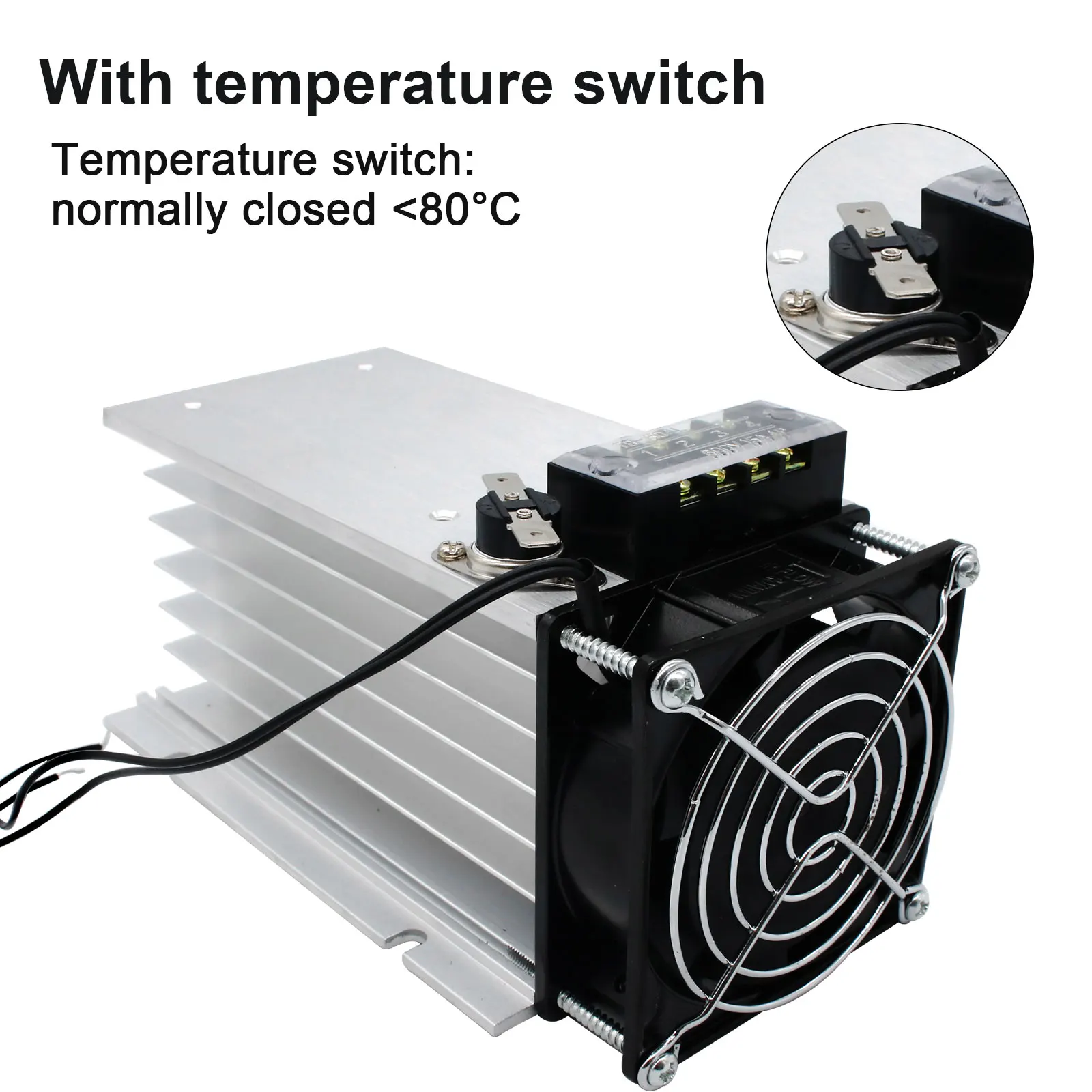 Three-Phase-SSR-Solid-State-Relay-Radiator-With-Fan-Radiator-With ...