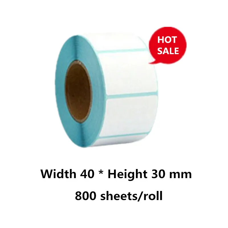 

Width 40 * height 30mm label thermal printer barcode QR code self-adhesive sticker
