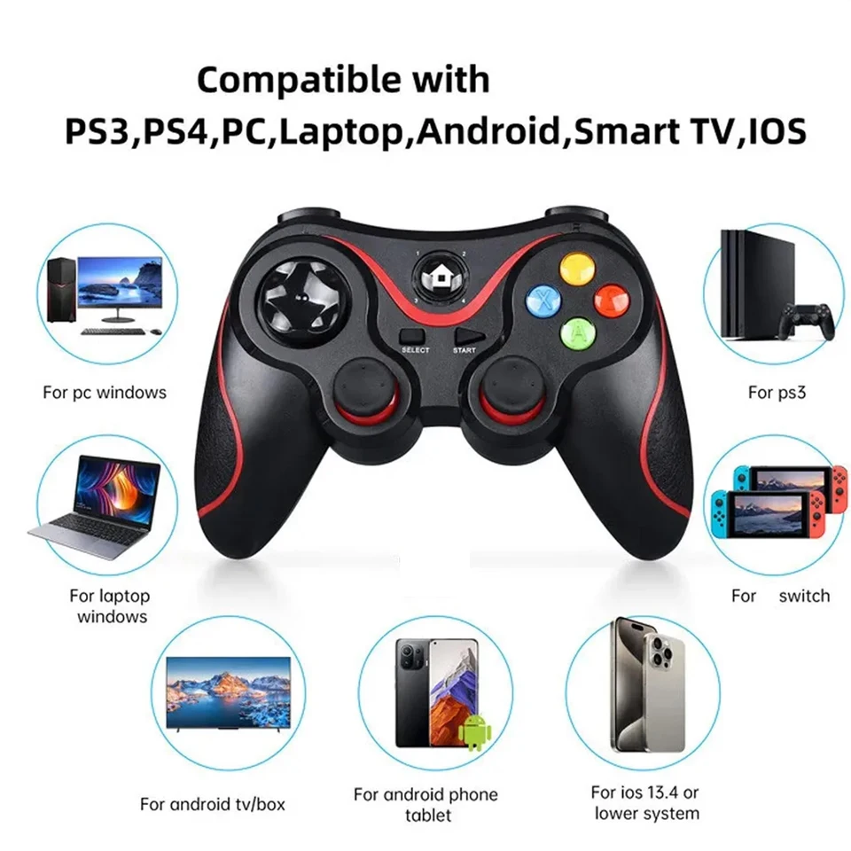2.4G Wireless Bluetooth Gamepad For PC Controller For PS3/PS4 Console Joystick For Android Phone For Nintendo Switch Accessories
