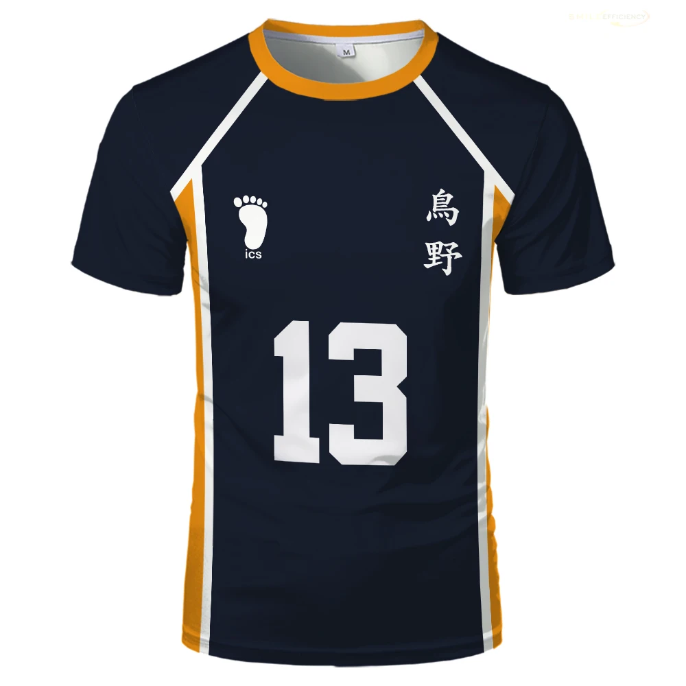 Juntendo Univ. Volleyball Team Tシャツ Haikyuu Junior Anime 3D Printed T-shirts Volleyball Boys
