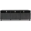 Signature Design by Ashley Yarlow Urban TV Stand Fits TVs up to 68" with 3 Cabinet Doors and Adjustable Storage Shelves, Black 3