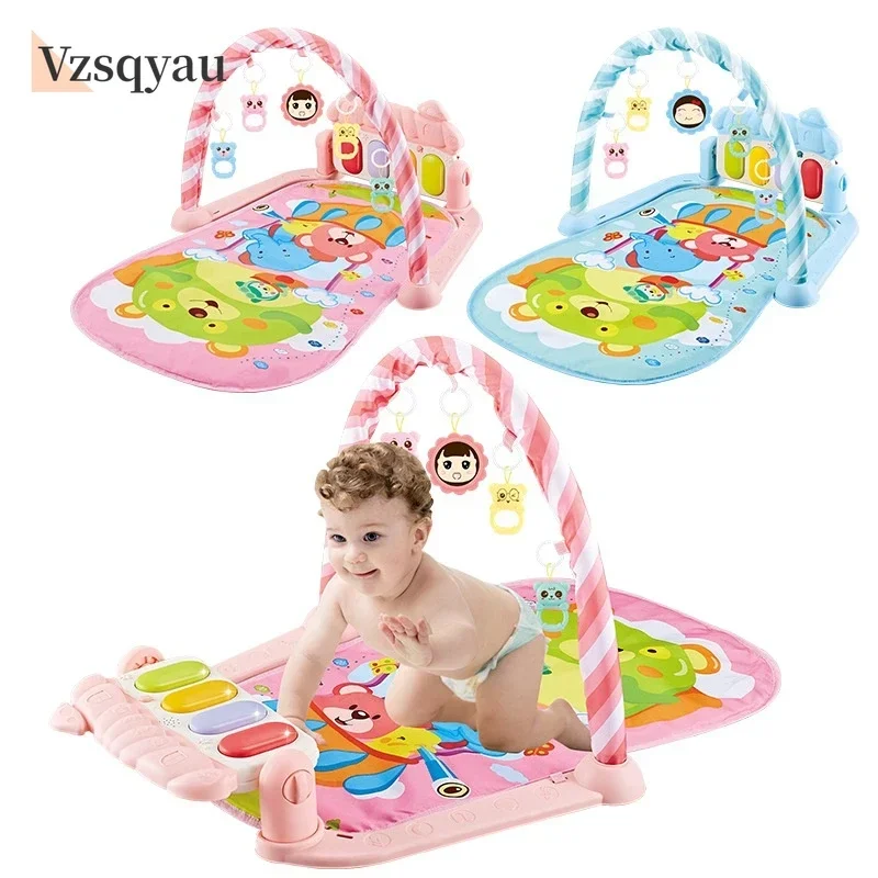 Baby Play Music Mat Carpet Toys Kid Crawling Play Mat Game Develop with Piano Keyboard Infant Rug Early Education Rack Toy
