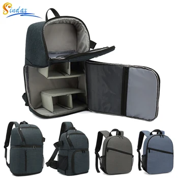 Borsa per fotocamera Borsa per fotocamera digitale Dslr Zaino per fotocamera traspirante antiurto impermeabile per Nikon Canon Sony Zaino per piccola foto video