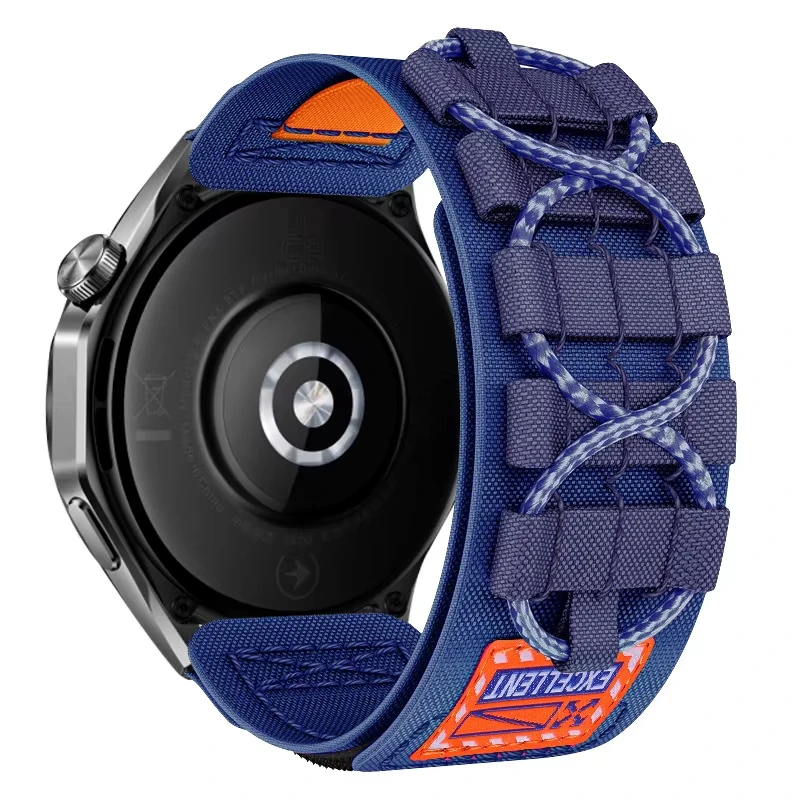 Nylon Weaving Loop Strap - 22mm Sports Bracelet Wristband