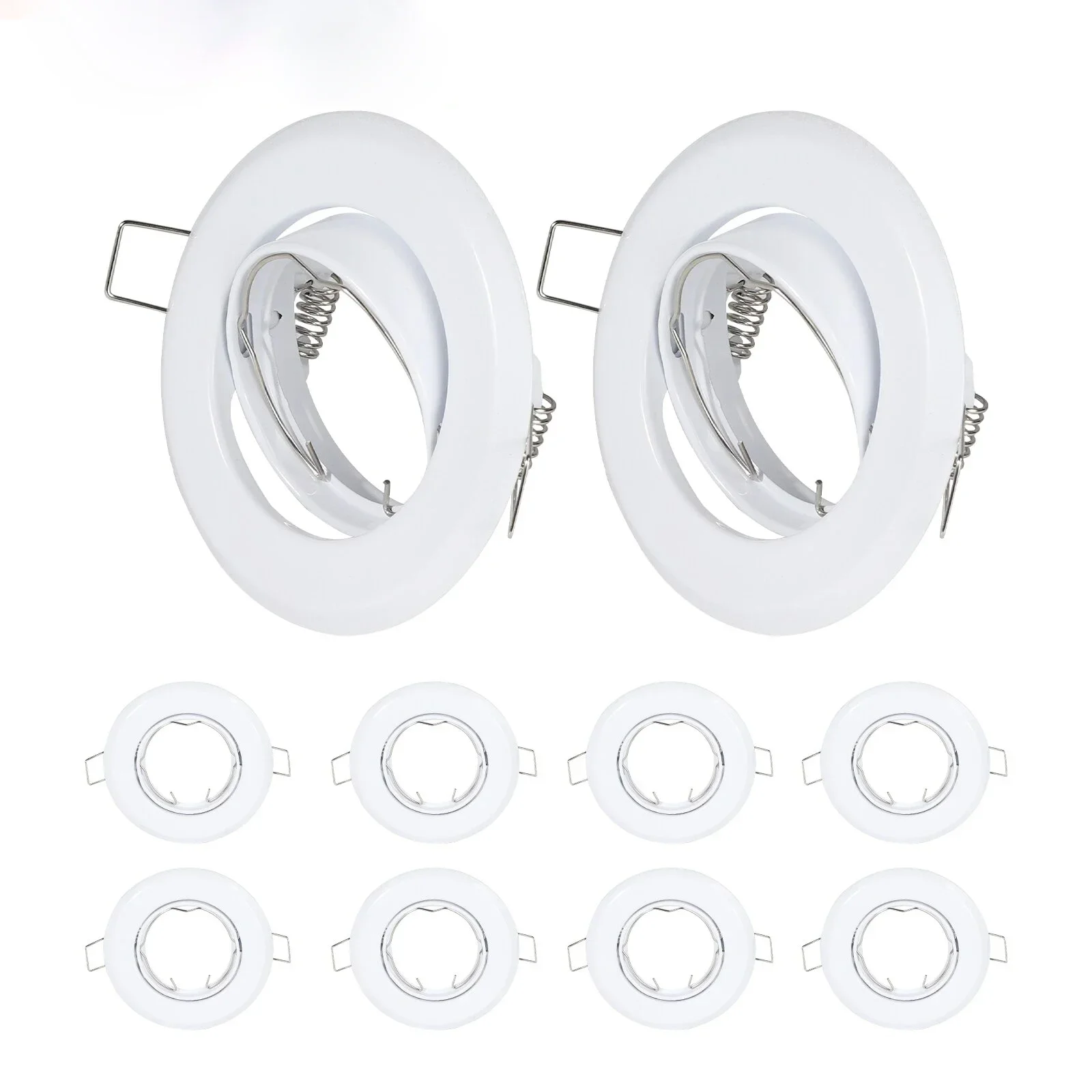 LED Spotlight Frame Holder Adjustable Cut Hole 65mm Fitting Ceiling Lamp Recessed GU10 MR16 Bulb Fixture Changeable led spotlight lamp led ceiling spot light lamp holder socket