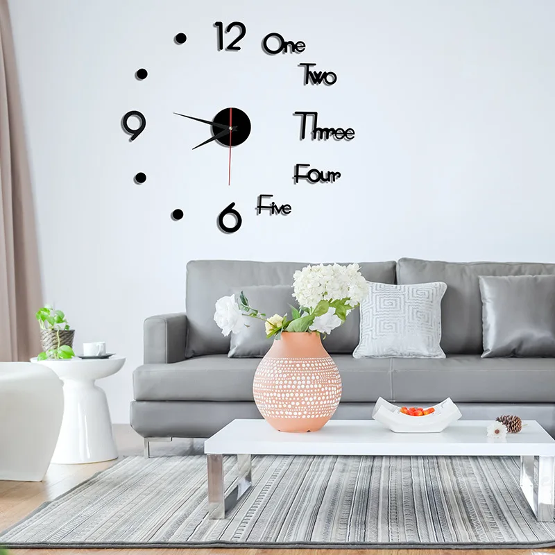 

3D Wall Clock Luminous Frameless Wall Clocks DIY Digital Clock Wall Stickers Silent Clock for Home Living Room Office Wall Decor