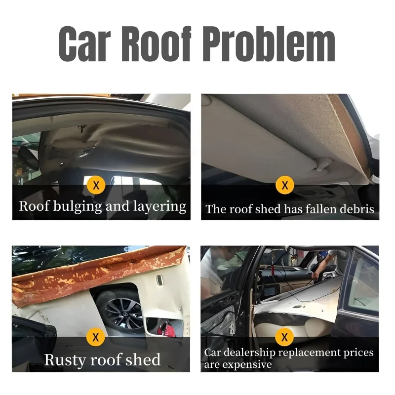 자기 접착제 자동차 지붕 천 수리 패치 A B C 열 자동차 인테리어 혁신을위한 자동 실내 장식 메쉬 패브릭 수정