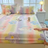 Bonenjoy Soft Fitted Sheet Printed Bed Cover Breathable Mattress Protector Bed Linen простынь на резинке (Pillowcase Need Order) 3