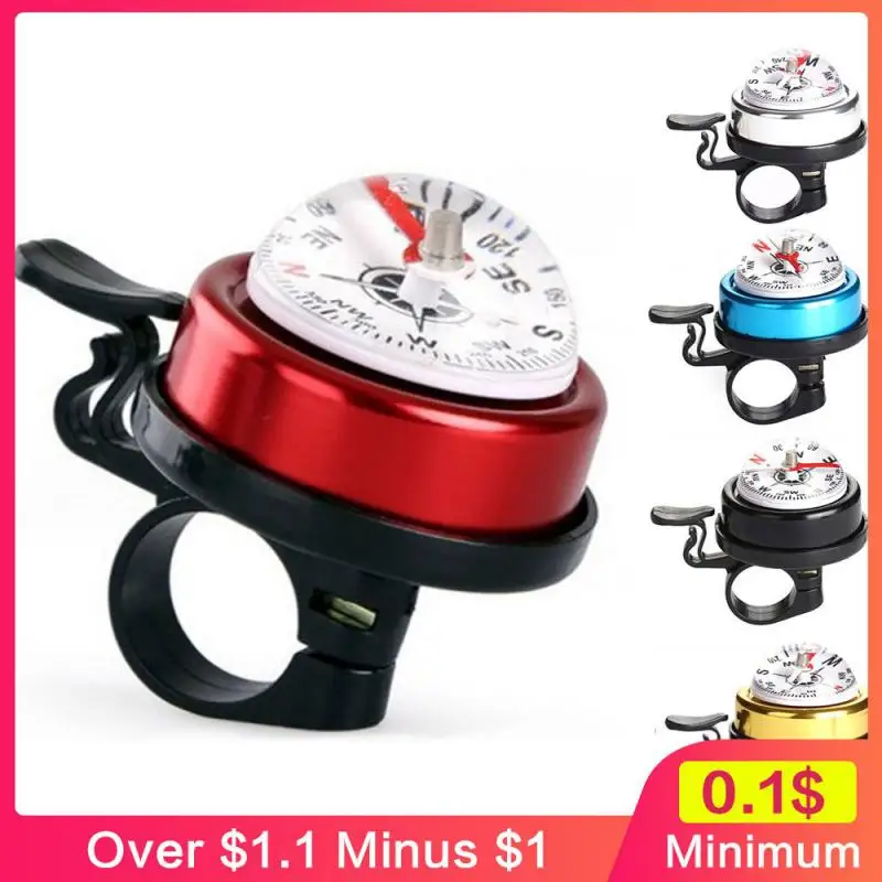 

Handlebar Compass Ring Warning Alarm Safety Riding Equipment Accessories Compass Bell Waterproof Bike Accessories Bicycle Horn