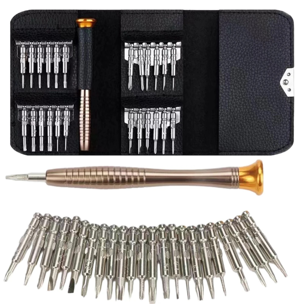 

25 In 1 Mini Screwdriver Set Multifunctional Mobile Phone Repairing Tool Mini Precision Magnetic Screwdriver Bit Set for Phone