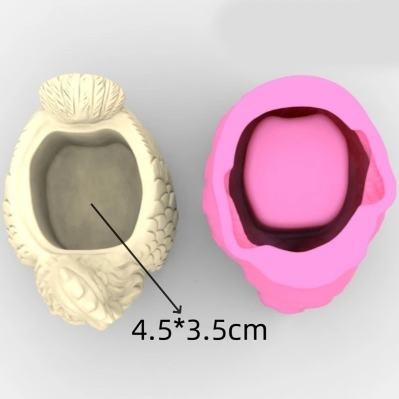 MXME Epoxy Molds Flowerpot Mold Silicone Concrete Mold Rooster Shaped Silicone Vase Molds Perfect Gift for Art Enthusiasts