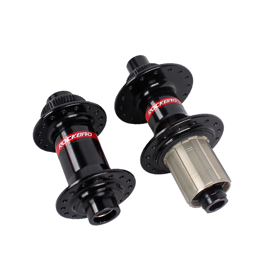 ROCKBAO Mountain Bicycle Hub, Central Lock, Aluminum Alloy Cassette, MTB Bike Hubs, TA 110x148 HG 7-11S /MS 12S, 32Holes