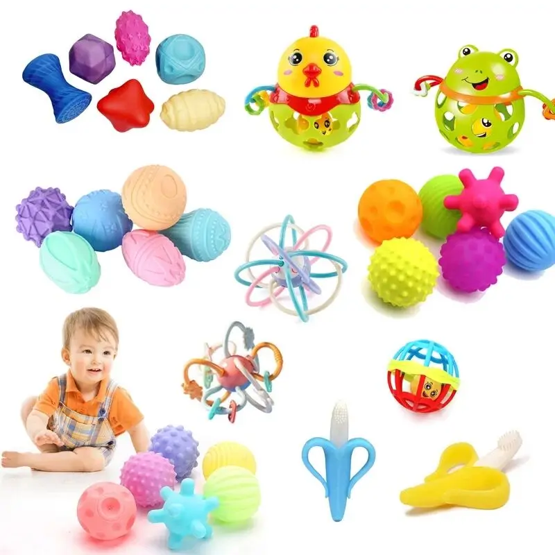 Soft Baby Rattles Sensory Toy Teething Toys Baby Games Educationa Toy