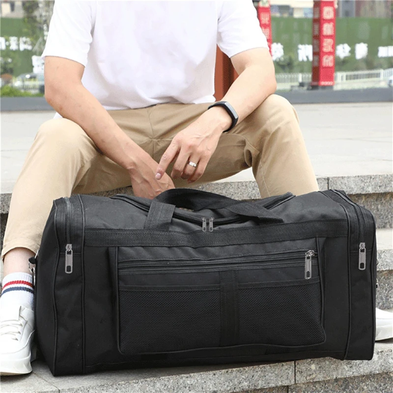 Men Women Nylon Travel Duffel Bag Carry On Luggage Bag Large Capacity Weekender Gym Sport Holdall Overnight Pouches