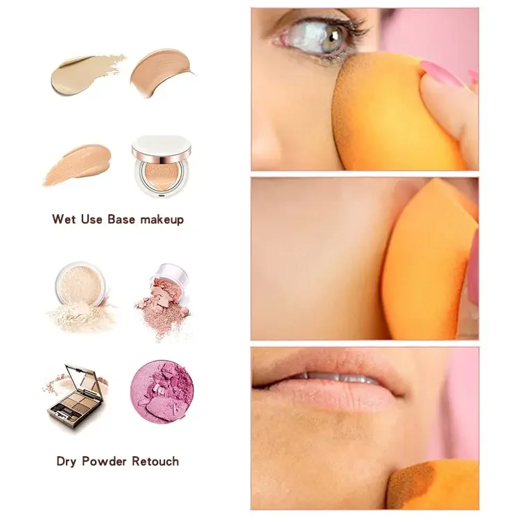 50pcs Mini Makeup Sponge Set With Random Colors And Shapes, Beauty Blender For Blending Foundation, Cream, And Powder 5