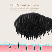 Brosse de massage du cuir chevelu pour le lavage et le soin des cheveux, soulagement des démangeaisons des racines, brosse de douche pour shampoing 3