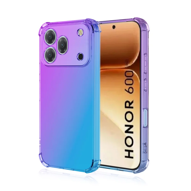 Shockproof Gradient TPU Case - Protective Clear Cover Shell