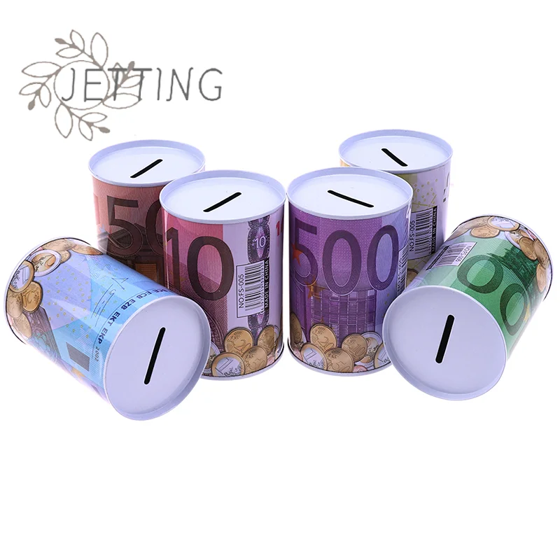 (SMTGDP11)1 unidad Caja fuerte cilíndrica para dinero en euros y dólares, hucha para monedas, cajas de depósito_voghion.com