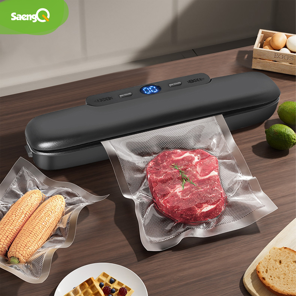  saengQ Vacuum Sealer Packaging Machine Food Vacuum Sealer With Free 10pcs Vacuum bags Household Vacuum Food Sealing 
