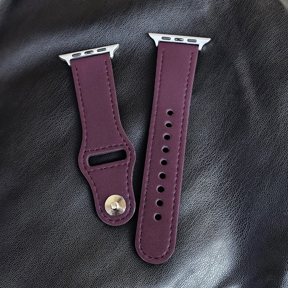 Elegant Leather Band for Smartwatch – Premium Wrist Bracelet Strap
