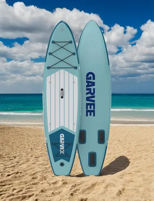 Inflatable Stand Up Paddle Board for Adults, 10.6ft x 33in Extra Wide SUP Board with Backpack, Hand Pump, 3 Fins, Kayak Seat, Action Camera Mount, Non-Slip EVA Deck, 400 lbs Capacity