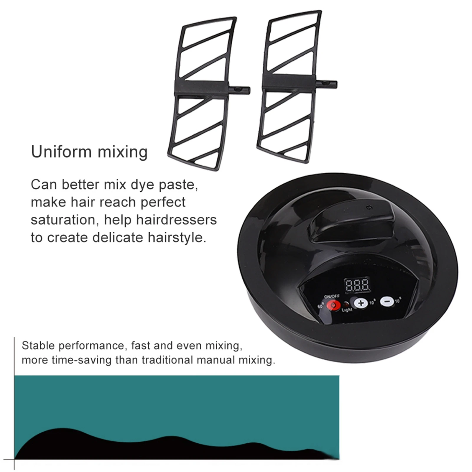 Dyeing Cream Blender Electric Blender Mask Dyeing Paste Automatic Mixer Hair Dye Cream Mixing Bowl Electric Blender Mixing Bowl