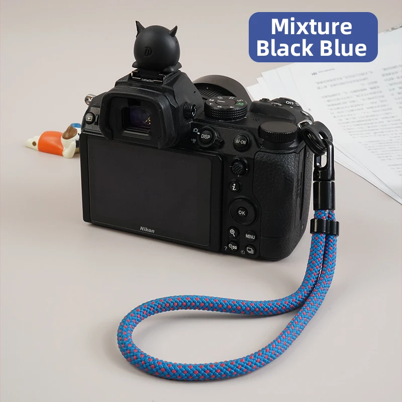 카메라 손목 스트랩 나일론 직조 멀티 컬러 카메라 스트랩 A7CR A6700 A7 IV 후지 X-T5 T30 T50 니콘 Z5 SLR CCD용 분실 방지 스트랩