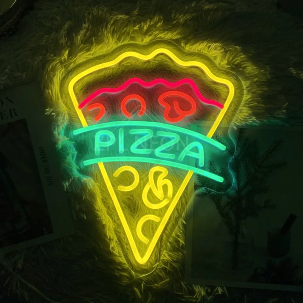 

Pizza Neon Light Signs Pizza House Decor Wall Hanging Neon Signs For Restaurant Canteen Cafe Bakery Bussiness Sign LED Lights
