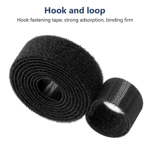 

Roll 1/3/5M Self Adhesive Fastener Tape 10mm 15mm Strong Hooks Loops Reusable Cable Tie Tape TV Organizer DIY Accessories