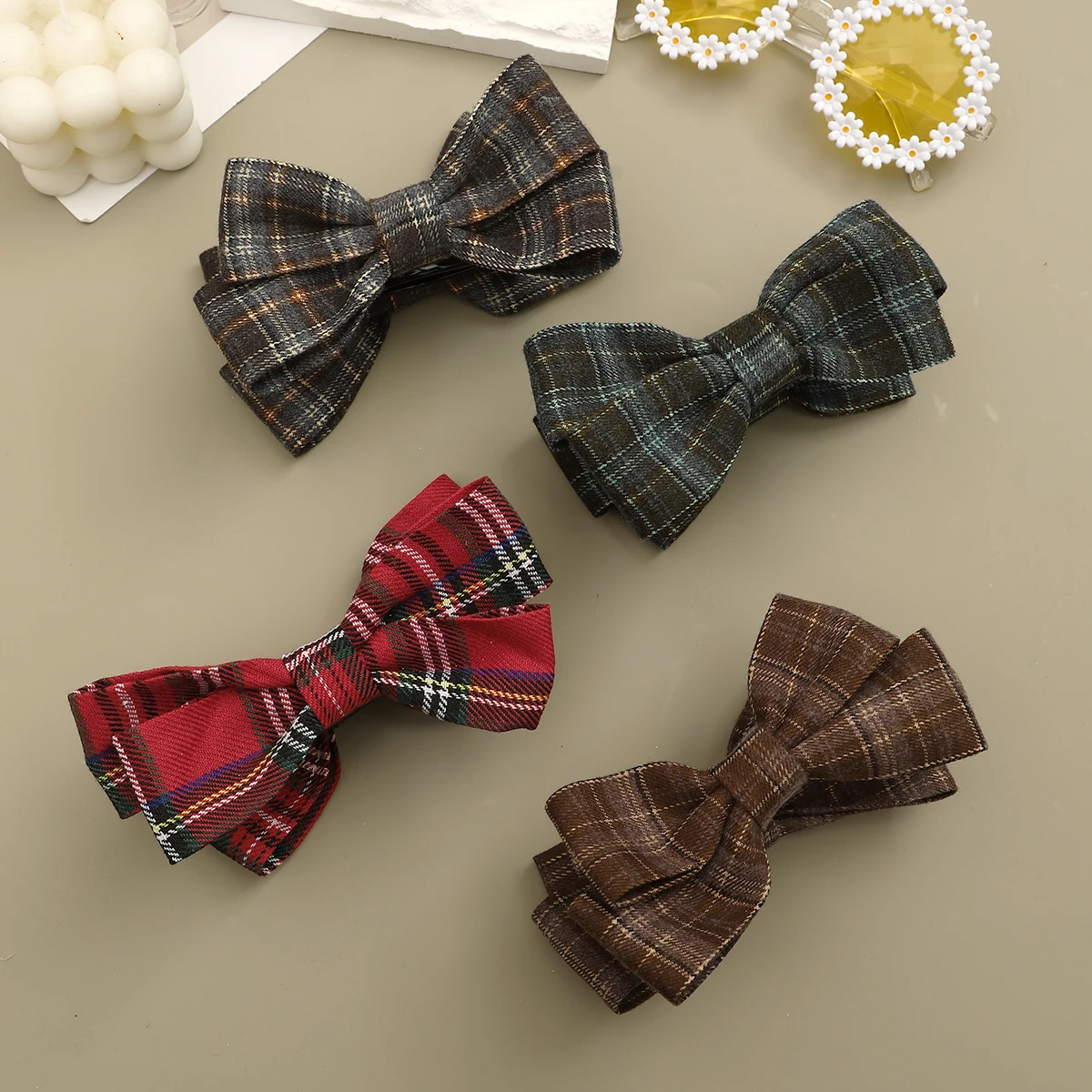 Ladies Elegant Bow Hair Clip Korean Fashion Hairgrip Ponytail Clips Women Girls Party Travel Barrettes Hair Accessories Headwear