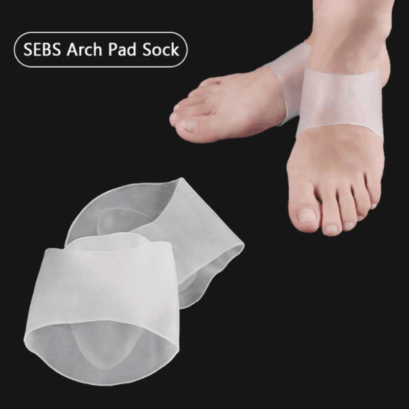 

Silicone Arch Pad Correction Insole Ankle Support Bandage Ankle Support Half Size Unisex Anti Wear and Comfortable