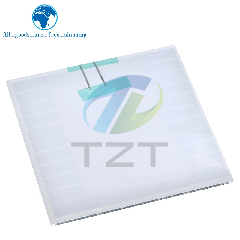 TZT 1/3pcs 5.5V 2.5W 450mA 미니 태양 전지 패널 128X125MM 태양 전지 DIY 빛 휴대 전화 장난감 충전기 휴대용 고품질