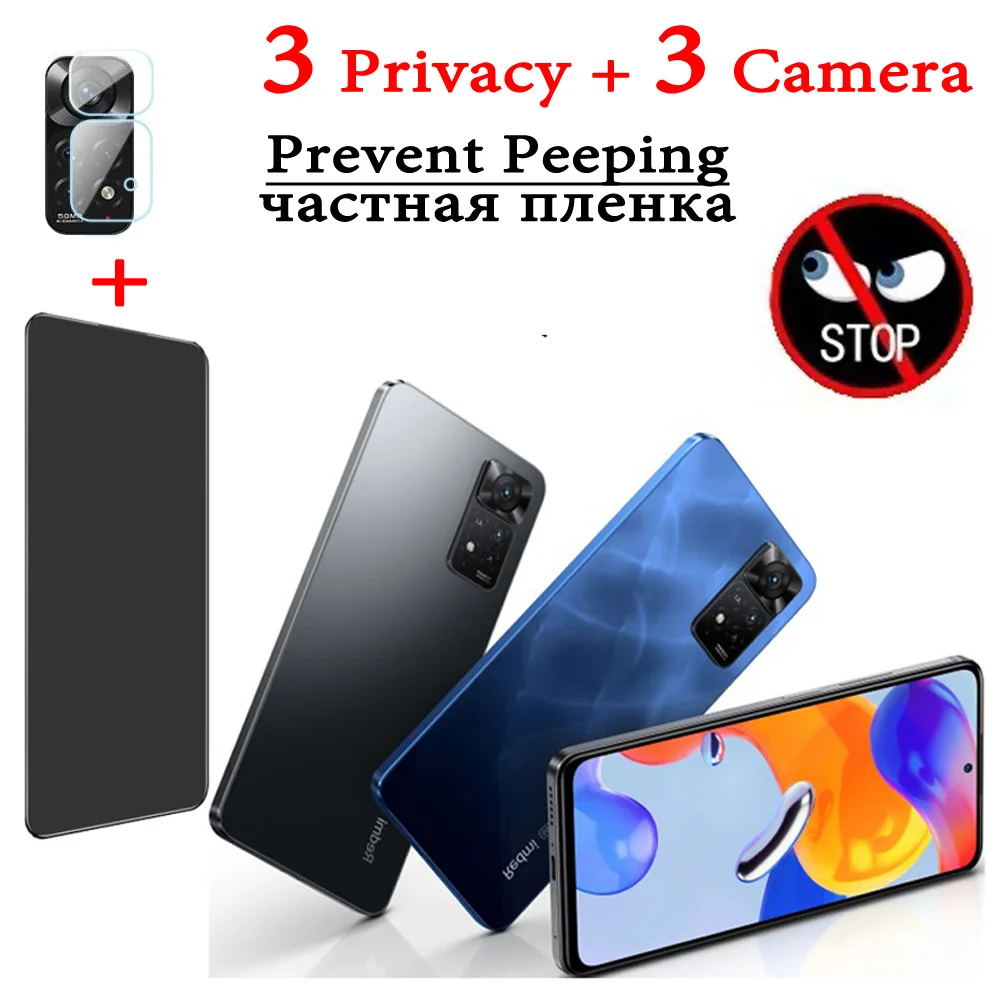 1 ~ 3 Pezzi, Pelicula Privacidade For Xiaomi Redmi Note 12 Pro 5G Pelicula Para Redmi Note 11 Pro Plus Glass Redmi Note 12 Tela Note 11 S Privacy Film